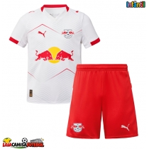 Camisa de Futebol RB Leipzig Equipamento Principal Infantil 2025-26 Manga Curta (+ Calças curtas)